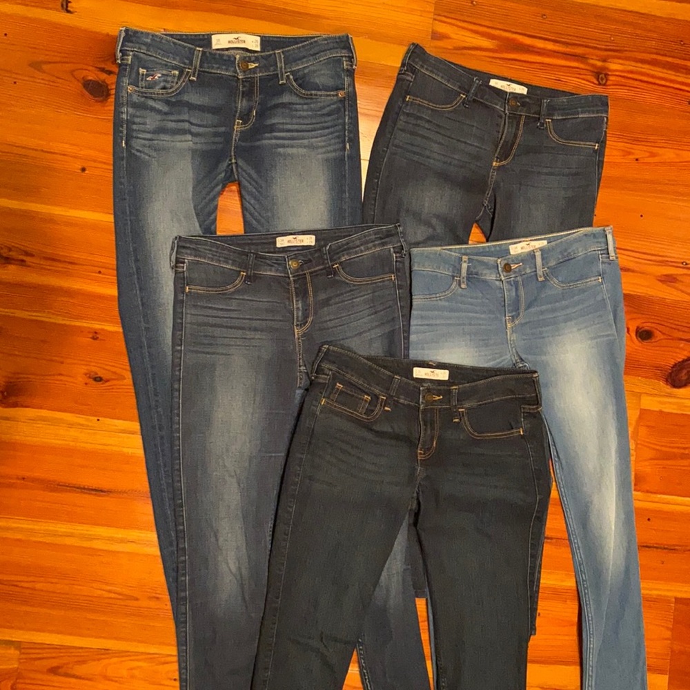 Hollister jeans lot of 5, size 3